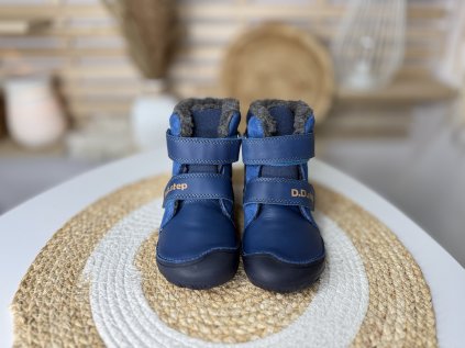 D.D.STEP Zimní boty Tm.Modré W073-52306B