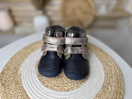 D.D.STEP Zimní boty Modré Motýl W070-42522