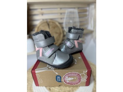 Barefoot dětské zimní boty D.D.step