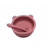 desami miska starorůžová medvidek