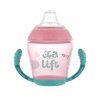 canpol babies nevylevaci hrnecek se silikonovym pitkem 230ml sea life ruzovy