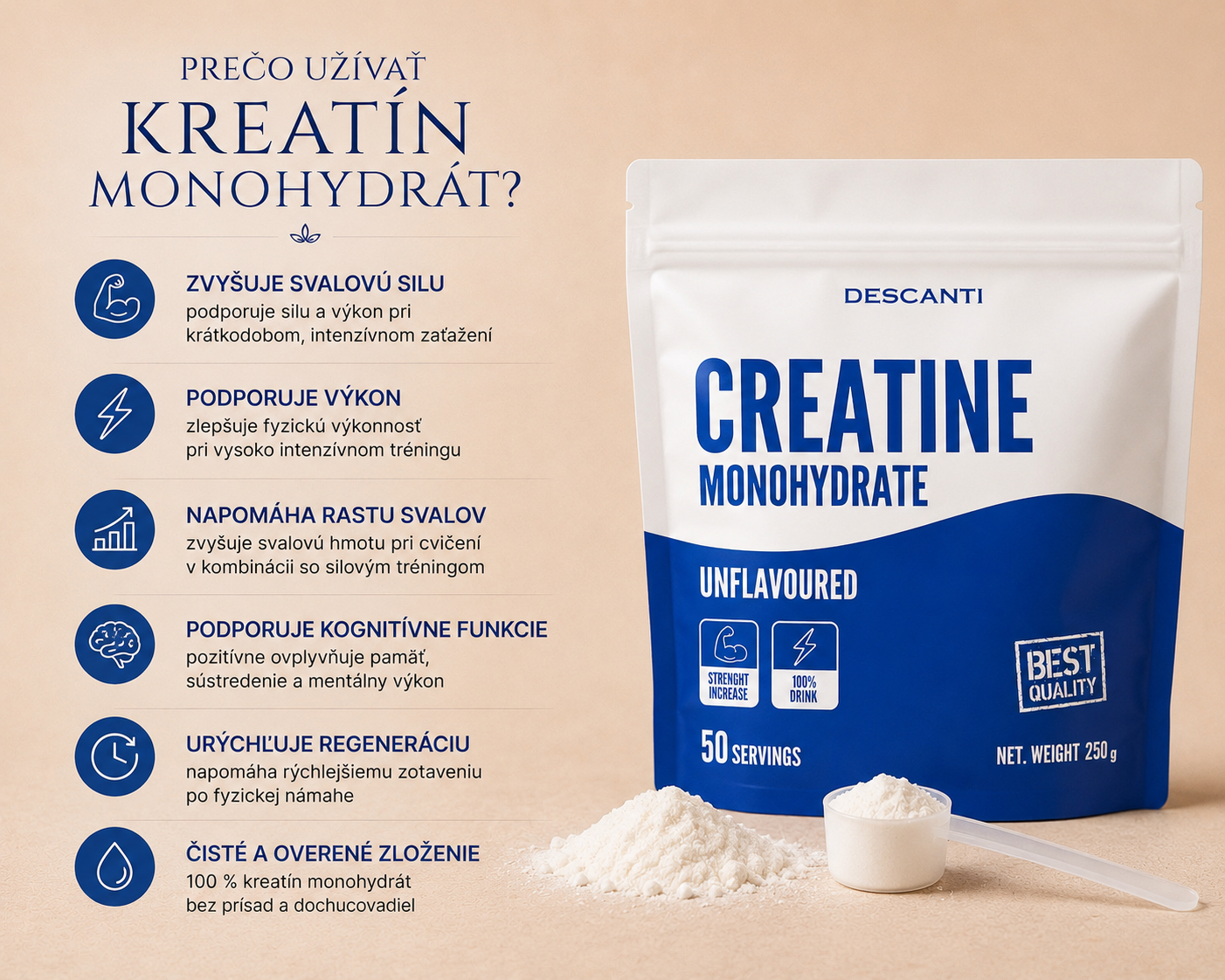 Descanti Kreatín Monohydrát