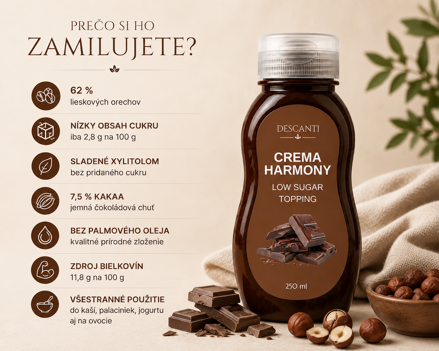 Descanti Topping Crema Harmony