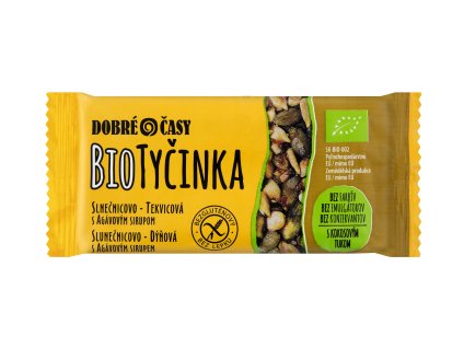 Bio tycinka slnecnicovo tekvicova s agavovym sirupom