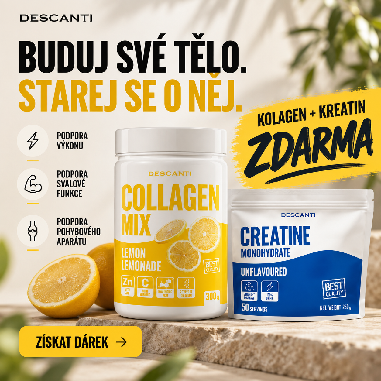 Descanti Kolagen a Kreatin