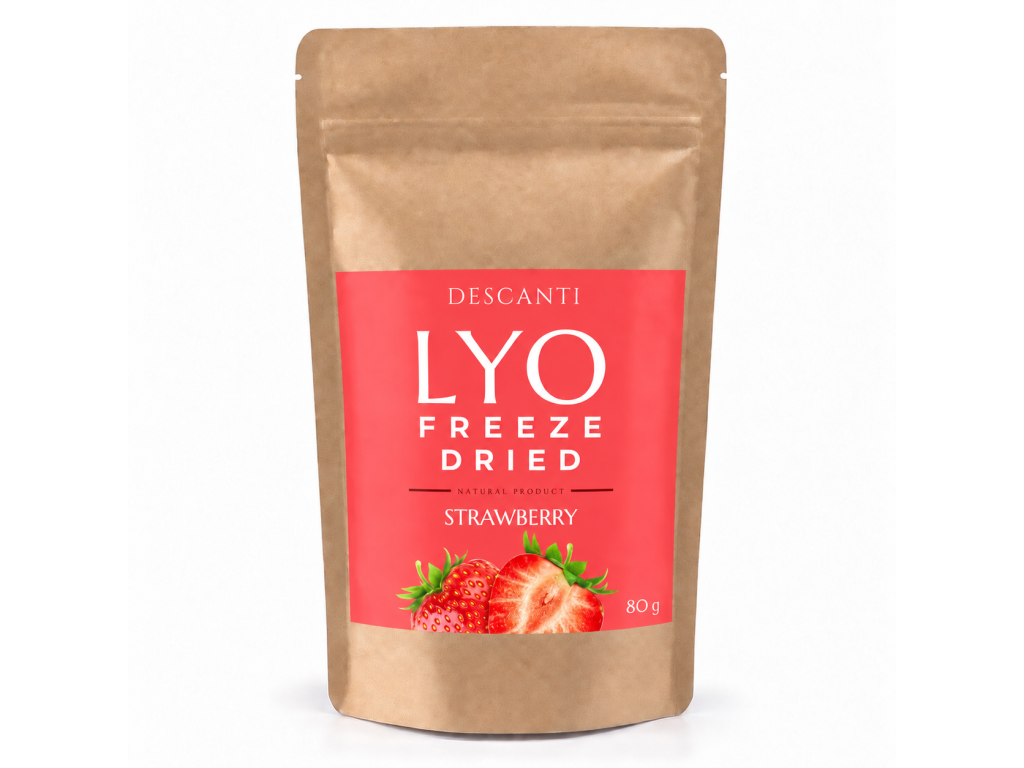 Descanti lyofilizované jahody polovičky 80g
