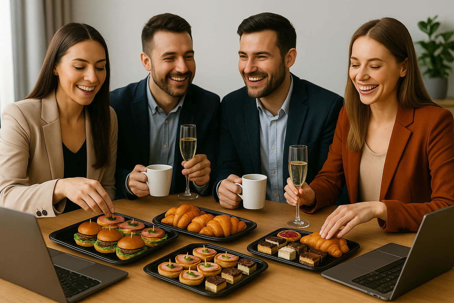 Dési catering Ostrava – firemní pohoštění, coffee break, chlebíčky a mini burgery