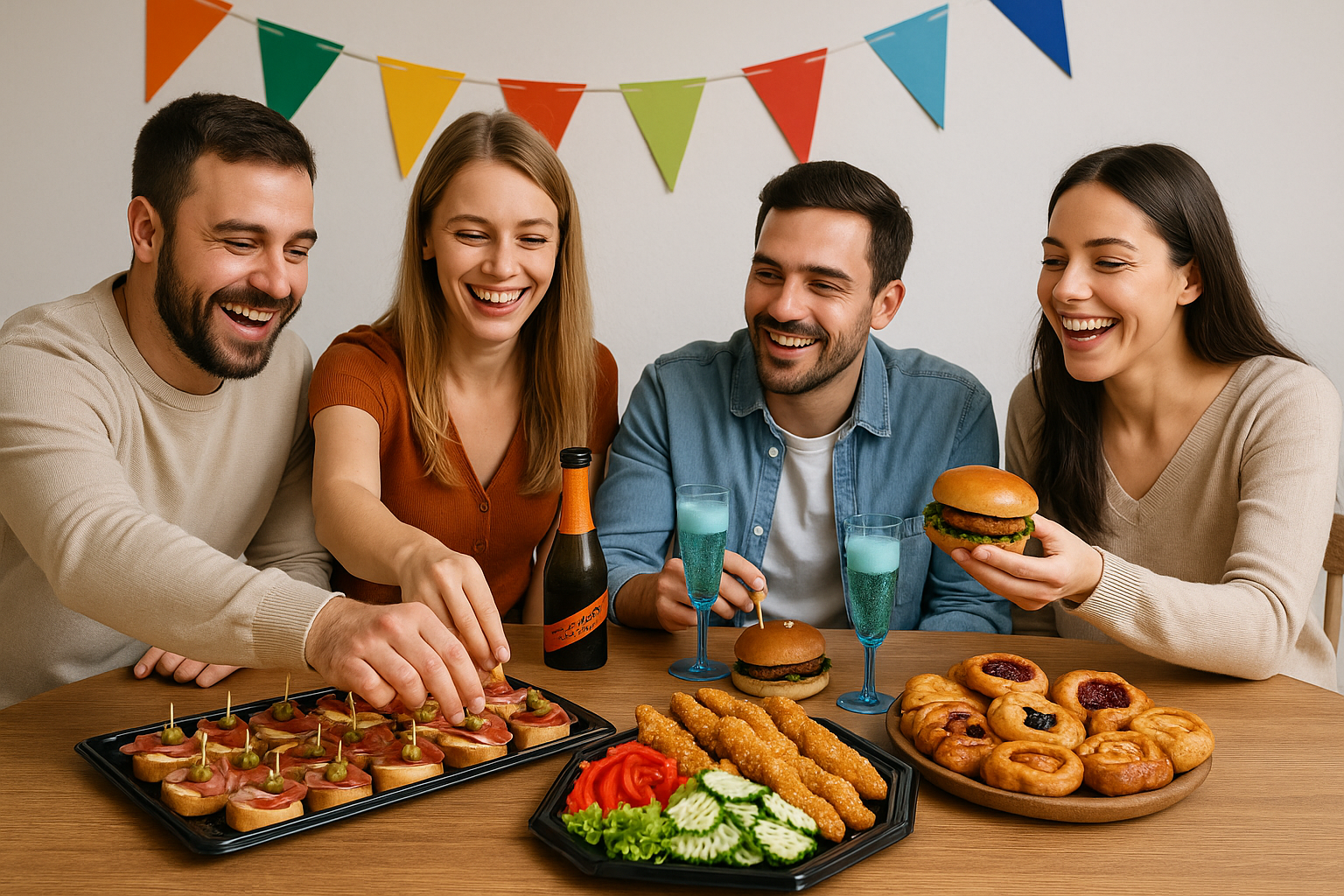 Dési catering Brno – moderní občerstvení na oslavu, chlebíčky a mini burgery