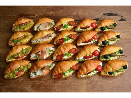 Mini croissanty rustikální - sada 20 ks