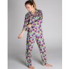 Bavlněné květinové pyžamo Fiala
