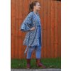 Indigo kimono Bílý strom