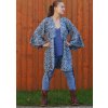 Indigo kimono Bílý strom