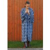 Dlouhé květinové kimono Listí