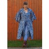 Dlouhé květinové kimono Listí