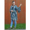 Modré kimono Štětec