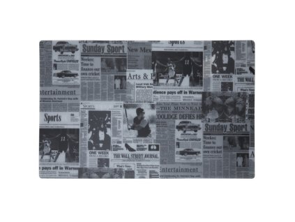 Prostírání plastové 44x28,5cm, s potiskem novin -Dakls