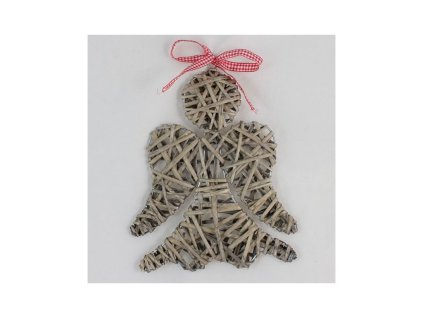 Ratanový anděl 20cm - Dakls