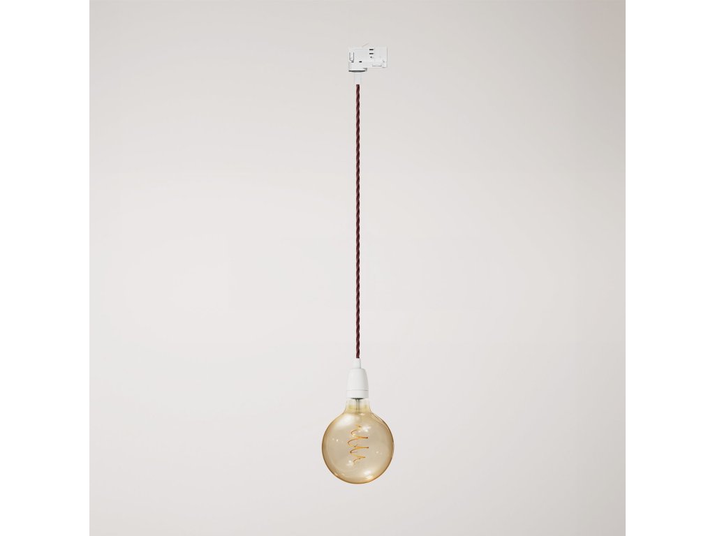Vintage závěsná lampa s porcelánovým povrchem (Povrchová úprava Bílá, Světelný zdroj Bez žárovky, Adaptér Powergear)
