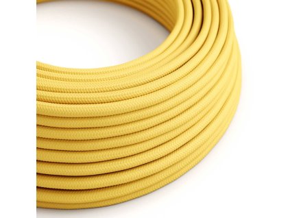 Hedvábný textilní elektrický kabel, RM10 Žlutý (Počet žil 2x0.75)
