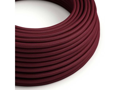 Hedvábný textilní elektrický kabel, RM19 Bordový (Počet žil 2x0.75)