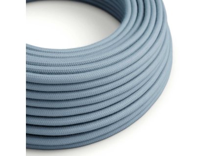 Bavlněný textilní elektrický kabel, RC53 barvy oceánu (Počet žil 2x0.75)