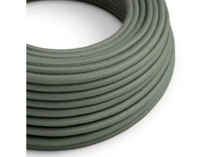 Bavlněný textilní elektrický kabel, RC63 Zeleno šedý (Počet žil 2x0.75)