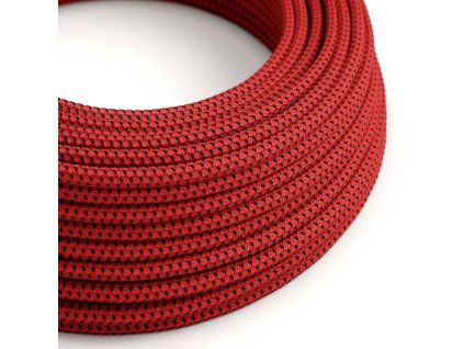 Hedvábný textilní elektrický kabel, RT94 "Red devil" (Počet žil 2x0.75)