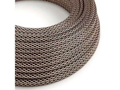 filo elettrico nero con maglia in rame e e rame stagnato loriginale creative cables per le tue lampade rr03 7715145