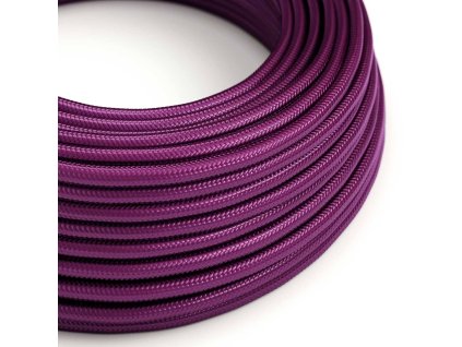 Hedvábný textilní elektrický kabel kulatý - RM35 ultrafialový (Počet žil 3x0.75)
