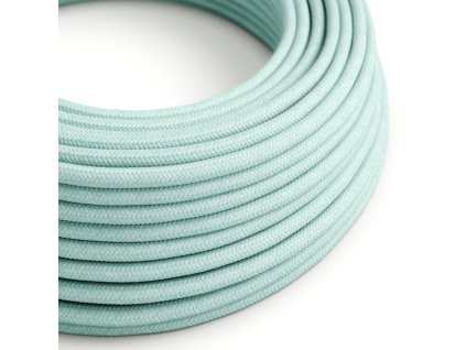 Bavlněný textilní elektrický kabel, RC18 zelený Celadon (Počet žil 2x0.75)