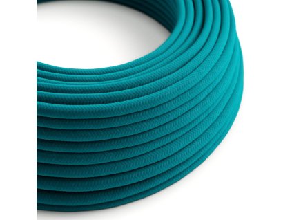 Bavlněný textilní elektrický kabel, RC21 modrý Cerulean (Počet žil 2x0.75)
