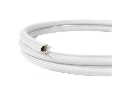 creative tube ohebna trubice potazena hedvabnou tkaninou bila rm01 prumer 20 mm