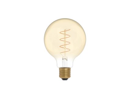 led zlata zarovka c06 rada carbon stocene spiralove vlakno globus g95 4w e27 stmivatelna 1800k