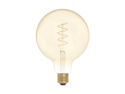 led zlata zarovka c07 rada carbon stocene spiralove vlakno globus g125 4w e27 stmivatelna 1800k