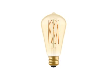 led zlata zarovka c54 rada carbon vlakno klec edison st64 7w e27 stmivatelna 2700k