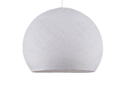 Stínidlo ve tvaru kupole z polyesterového vlákna (Povrchová úprava Bílý polyester, Velikost XS - Ø 25 cm)