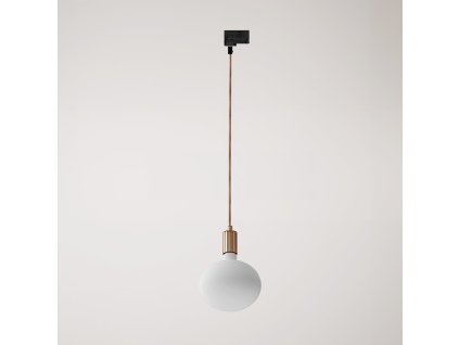 Kovová závěsná lampa s kontrastní povrchovou úpravou (Povrchová úprava Měď, Světelný zdroj Bez žárovky, Adaptér Powergear)