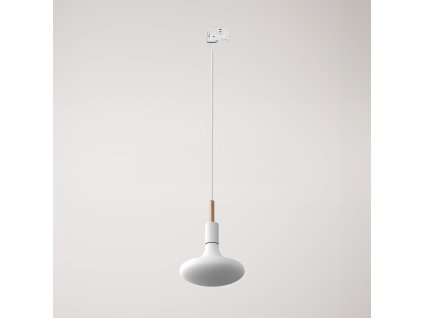 Závěsná lampa se 7cm kabelovou svorkou (Povrchová úprava Bílá - Měď, Světelný zdroj Bez žárovky, Adaptér Powergear)