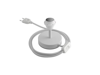 Alzaluce pro stínidlo - kovová stolní lampa (Povrchová úprava Matná bílá, Zapojení EU, Velikost 5 cm)