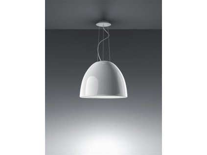 Nur Gloss Artemide - závěsné svítidlo (Barva stínítka Lesklá bílá, Verze Nur Gloss E27)