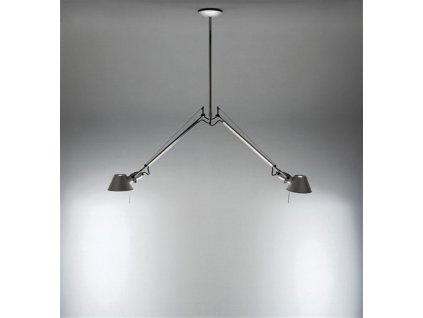 Tolomeo sospensione due bracci alluminio Artemide - pendant lamp