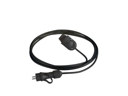 Eiva Snake, přenosná venkovní lampa, 5 m textilní kabel, vodě odolná objímka IP65 a zástrčka (Povrchová úprava Černá, Světelný zdroj Bez žárovky)