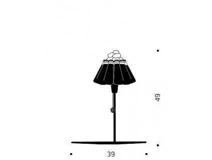 Campari Bar Ingo Maurer - stolní lampa
