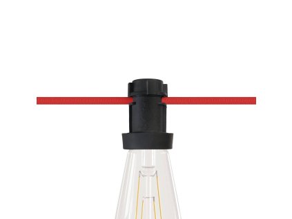 cerna e27 obimka z termoplastu pro svetelny retez