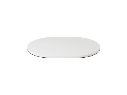 Oválný kovový podstavec pro stolní lampu MAG-Y (Povrchová úprava Matná bílá)