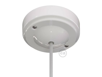 Porcelánový "minimalistický" stropní baldachýn (Povrchová úprava Bílá)