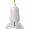 Porcelánová objímka E40 v sadě (Povrchová úprava Bílá)
