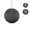 Stínidlo koule Sphere Light - tkané, ručně vyrobené (Povrchová úprava Bílý polyester, Velikost XL - Ø 50 cm)