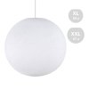 Stínidlo koule Sphere Light - tkané, ručně vyrobené (Povrchová úprava Bílý polyester, Velikost XL - Ø 50 cm)