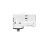 Adaptér Powergear pro 3fázové obvodové dráhy - pro prodlužovací trubku nebo kovový spoj (Povrchová úprava Bílá)